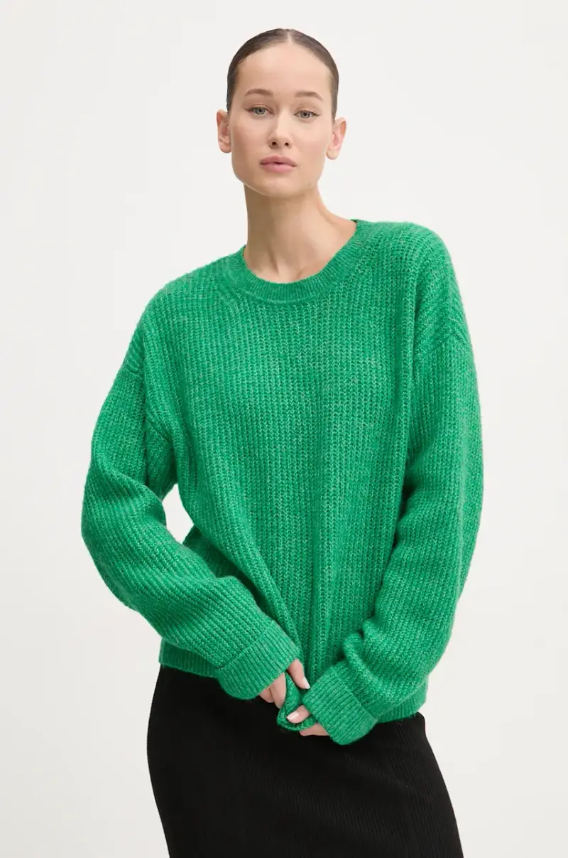 maglione in misto lana donna colore verde W6110579A-B7O