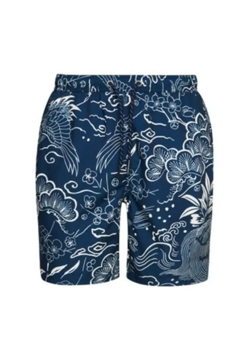 Pantaloncini da bagno hawaiani - S / Blu