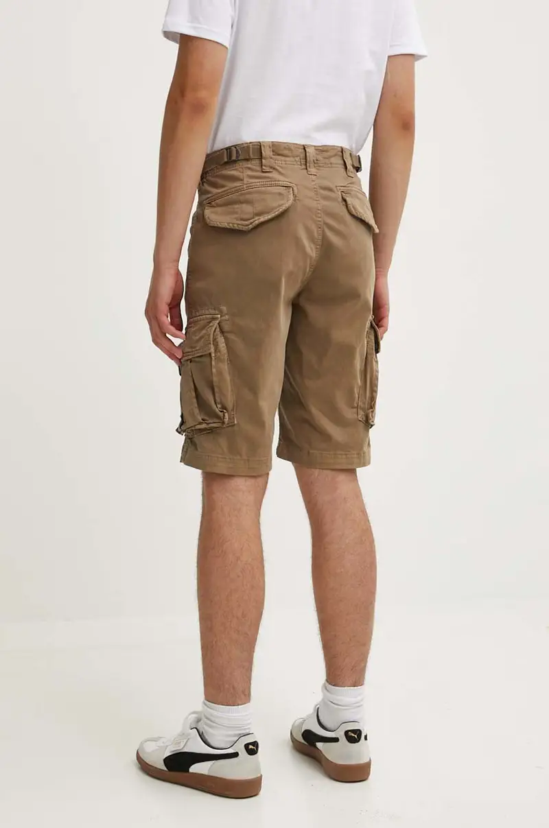 pantaloncini uomo colore beige miniatura 3