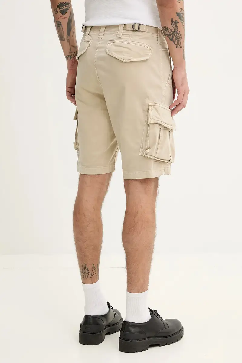 pantaloncini uomo colore beige M7110433A-13K miniatura 3
