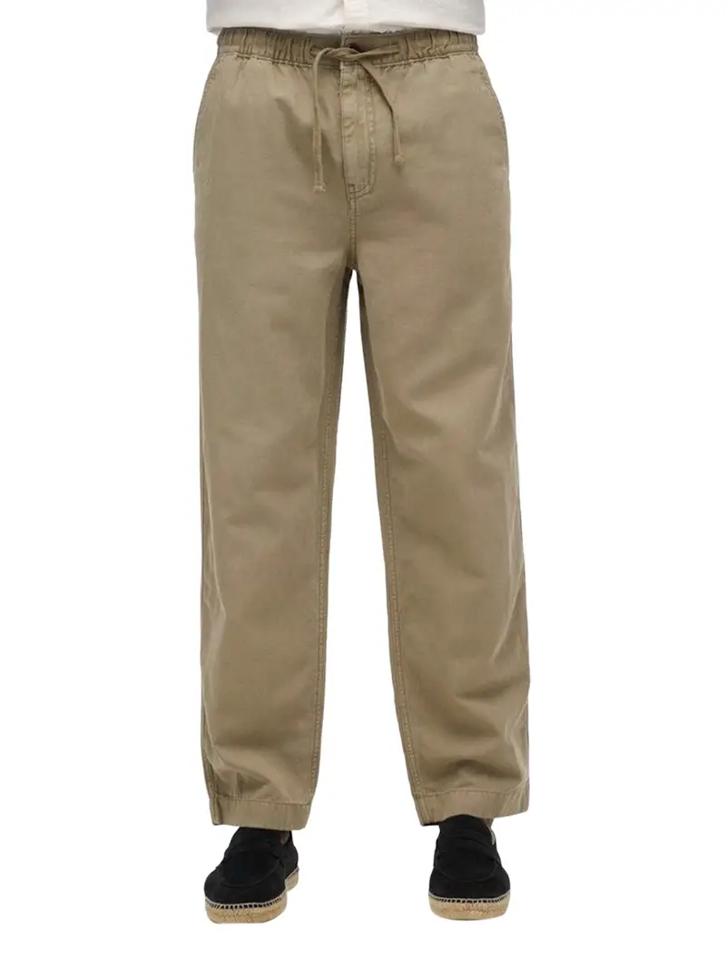 pantalone chino superdry da uomo - verde