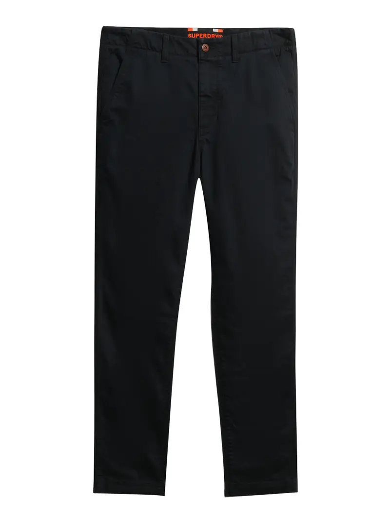 pantalone chino superdry international da uomo - nero