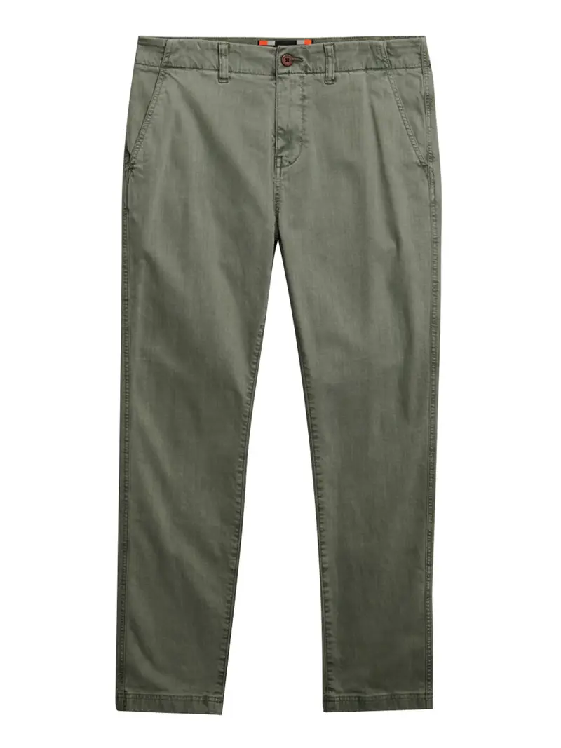 pantalone chino superdry international da uomo - verde