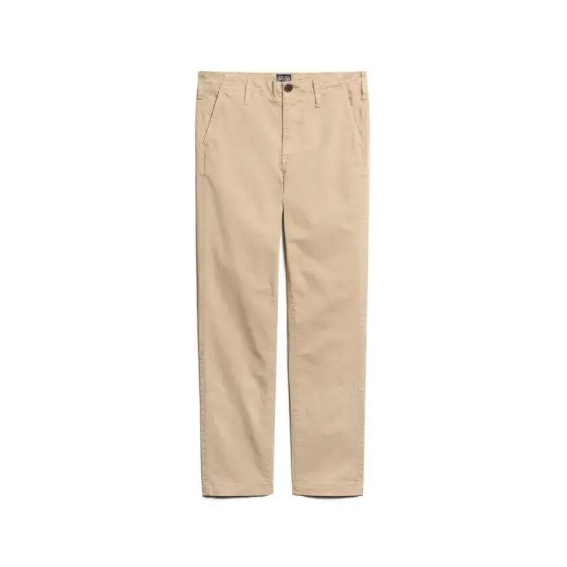 Pantaloni chino a vita media donna Superdry