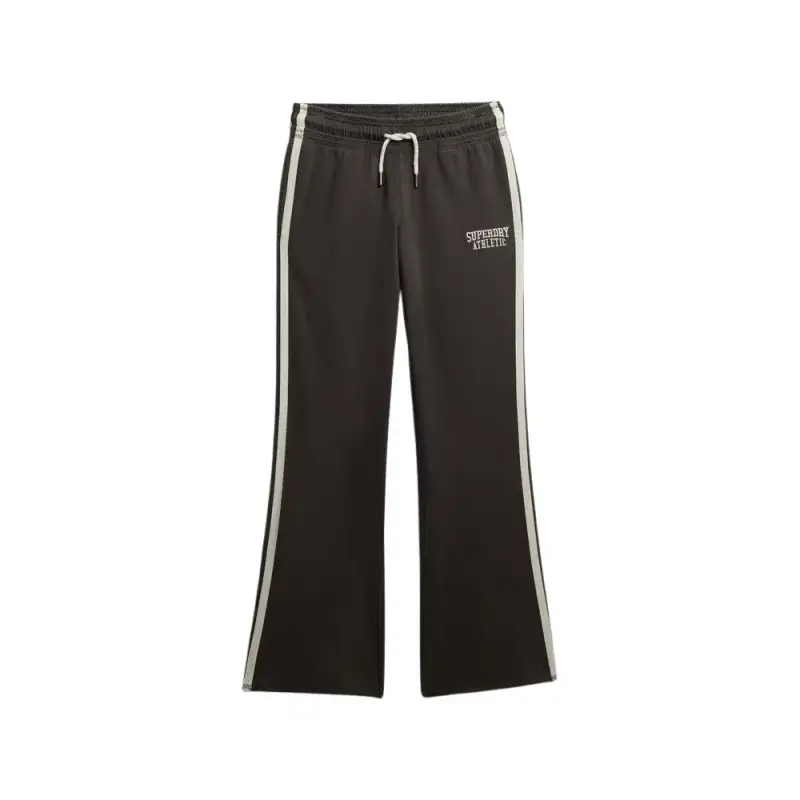 Pantaloni da jogging a zampa d elefante a righe donna Superdry Athletic