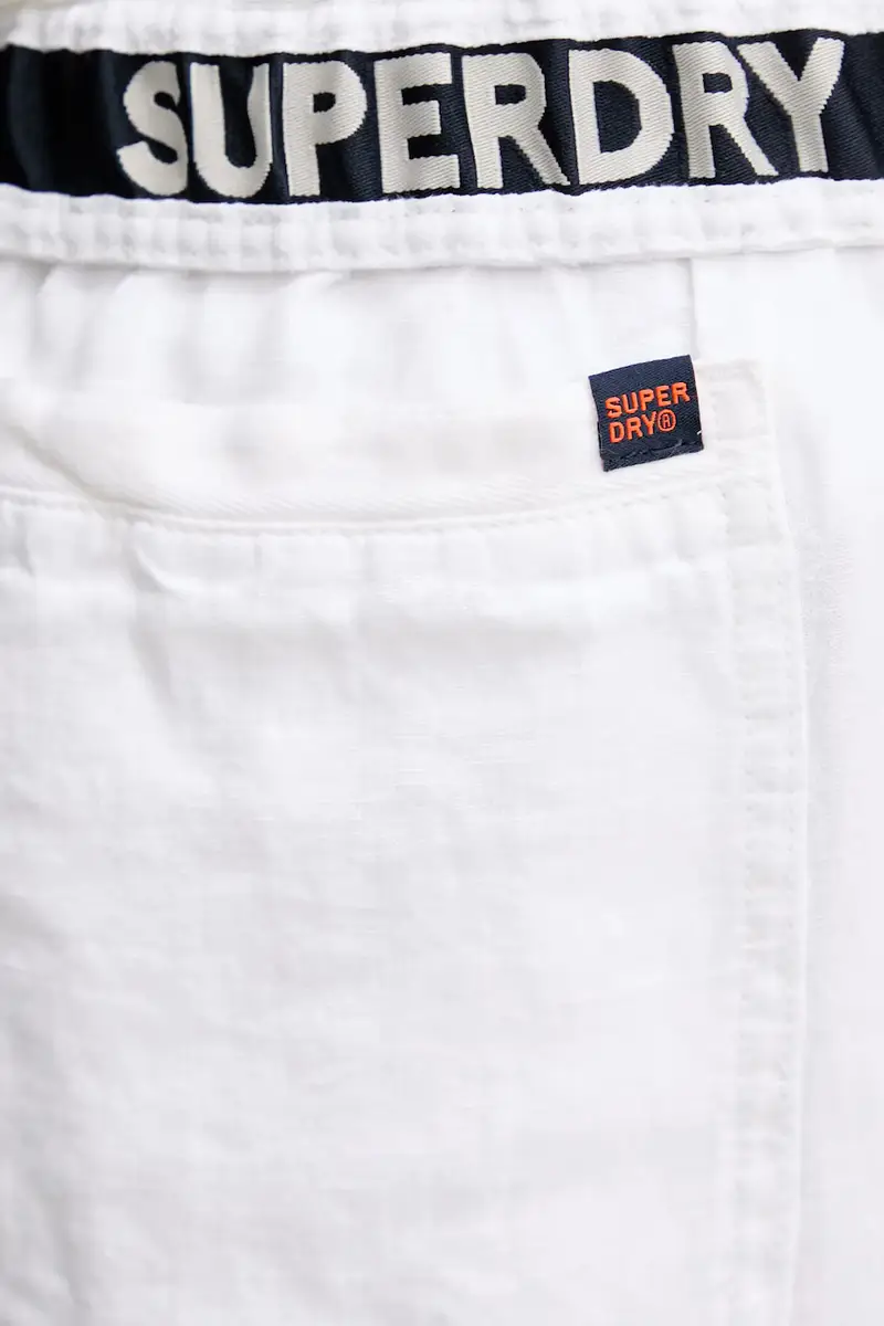 pantaloni in lino colore beige W7011182A-04C miniatura 5