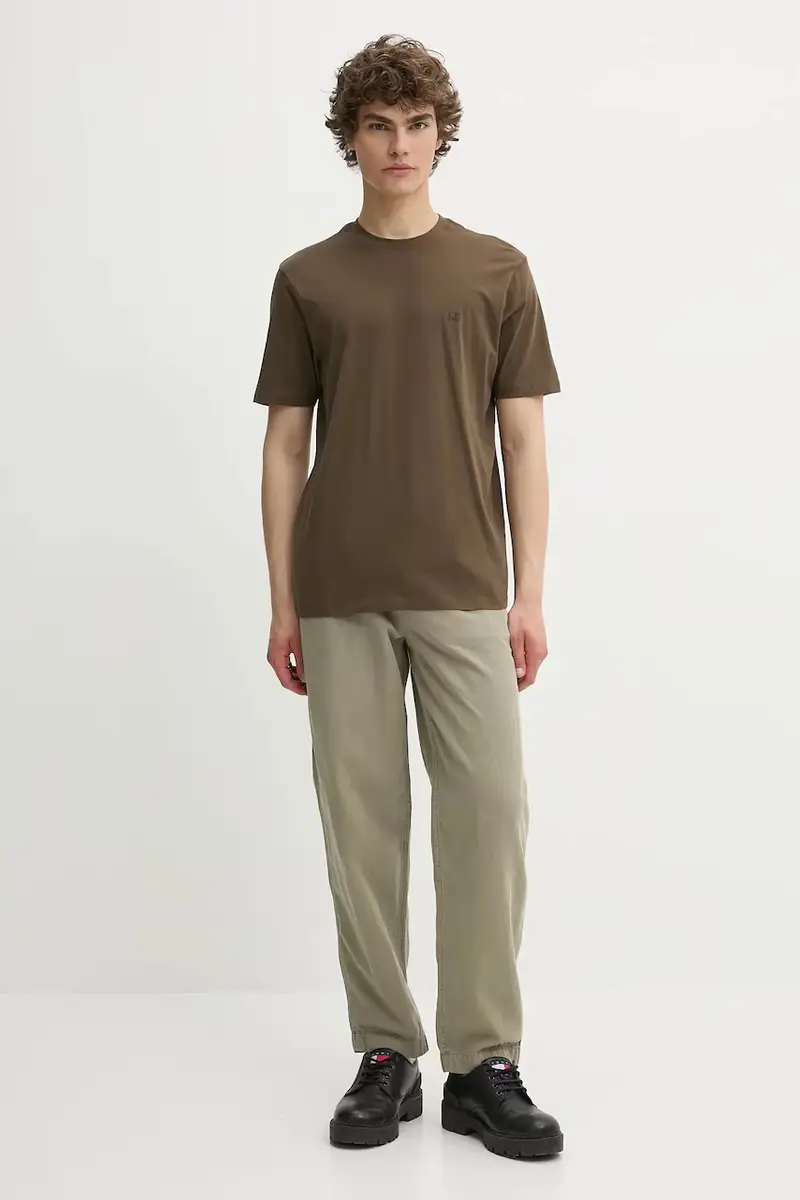 pantaloni in lino misto Verde miniatura 2