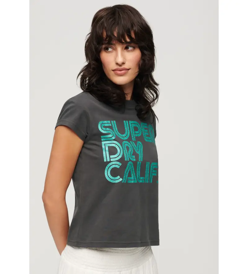 Superdry T-shirt Donna Nero 4054615