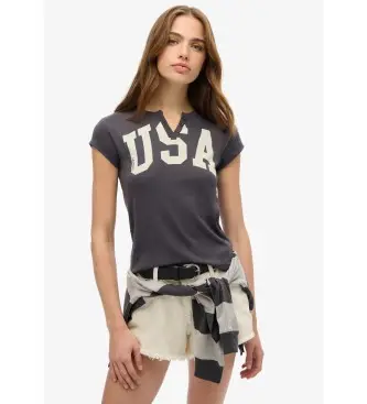 per donna W1011602A Maglietta grigia Ath Ess (M), Casual, Grigio, Cotone, Manica corta