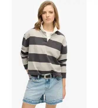 per donna W2012257A Polo grigia Athletic Essentials (M), Casual, Grigio, Cotone, Manica lunga