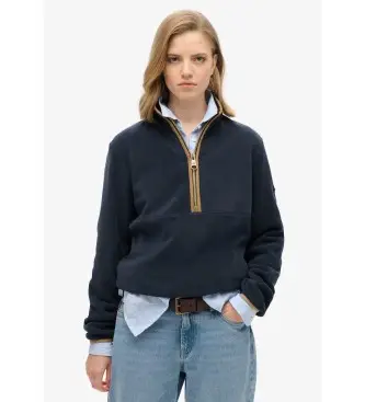 per donna W2012337A Pile Polar Estate Half Zip blu navy (XL), Casual, Polister riciclato, Sostenibile