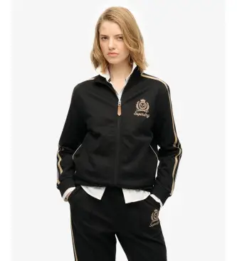 per donna W2012384A Giacca da tuta Country Club nera (XS), Nero, Casual, Poliestere, Manica lunga