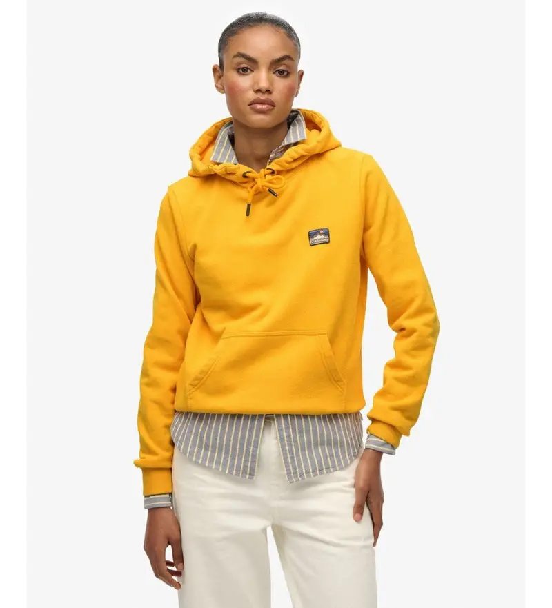 per donna W2012557A Felpa gialla Great Outdoors Emb Relax (S), Casual, Giallo, Cotone