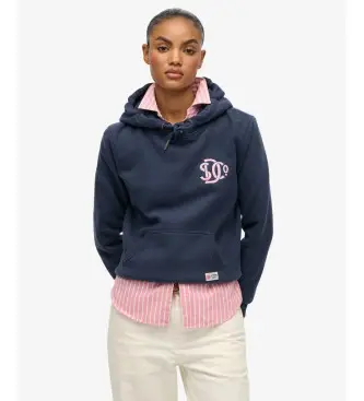 per donna W2012573A Felpa blu navy neon Sd&Co (S), Casual, Cotone, Manica lunga