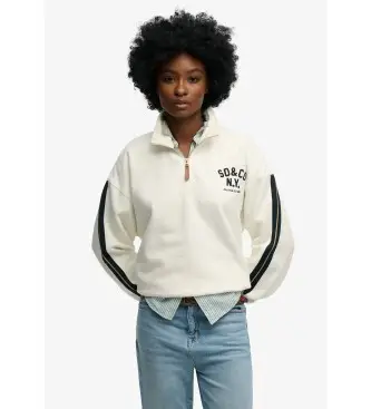 per donna W2012593A Felpa Country Club con applicazioni beige (S), Casual, Cotone