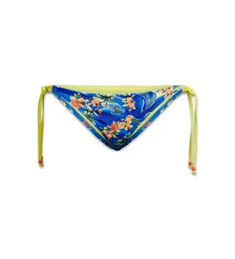 per donna W3010404A Slip bikini blu allacciato sui fianchi (XS), Beachwear, Polister riciclato, Sostenibile