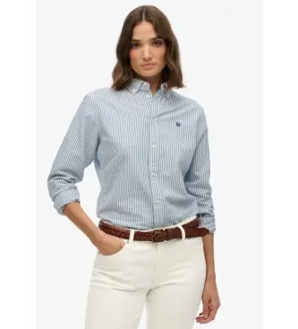 per donna W4010565A Camicia Oxford blu slim (M), Casual, Cotone, Manica lunga
