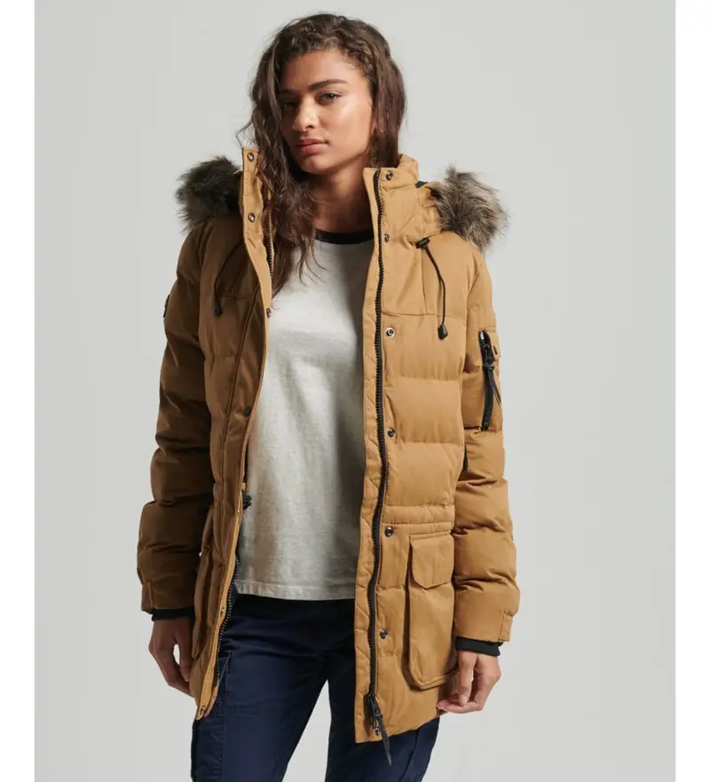 Superdry Parka Donna Marrone 4049539