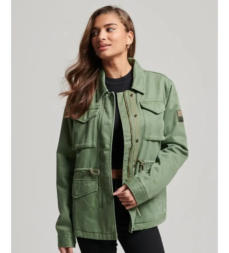 per donna. W5011544A Giubbotto militare verde M65 (XS), Casual, Cotone
