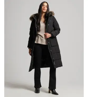 per donna W5011566A Cappotto imbottito lungo Everest (S), Nero, Casual, Poliestere