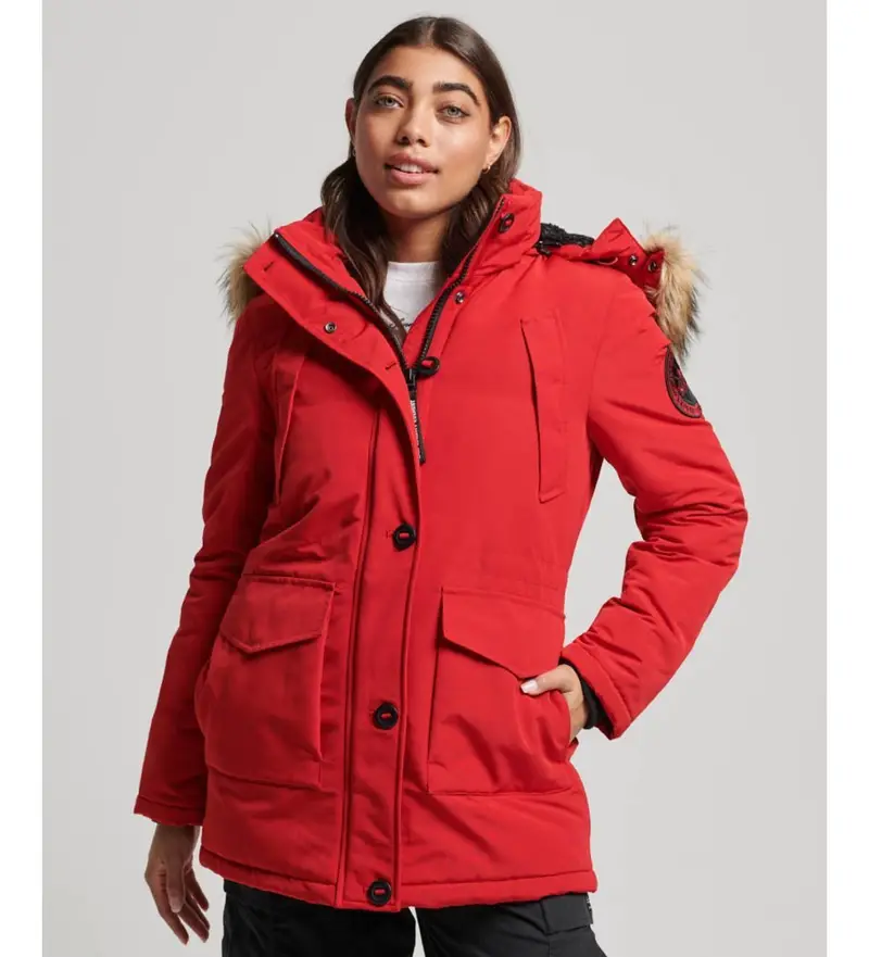 Superdry Parka Donna Rosso 2678426