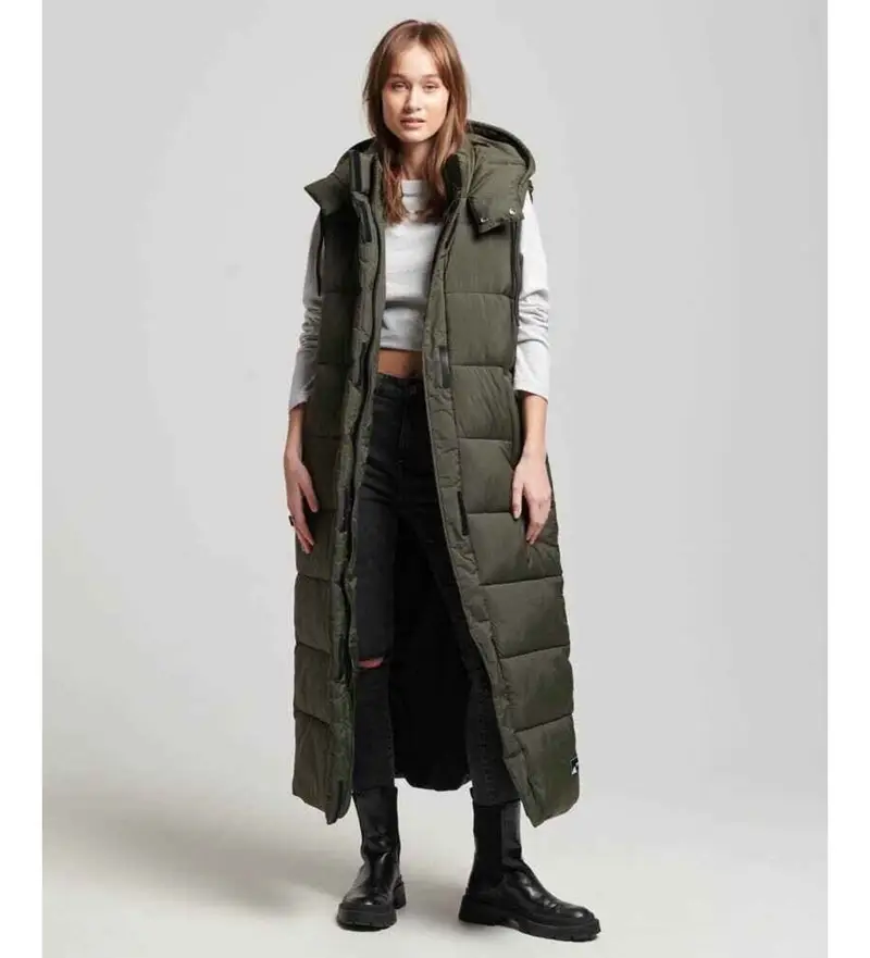 Superdry Gilet Donna Verde 2682258