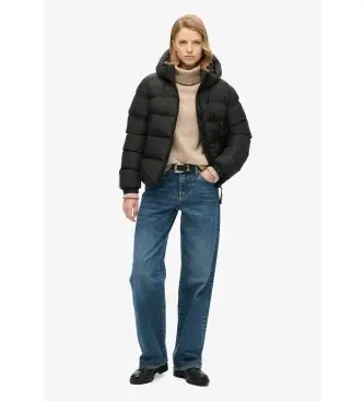 per donna W5011721A Giacca sportiva imbottita nera (S), Nero, Casual, Polister riciclato, Sostenibile