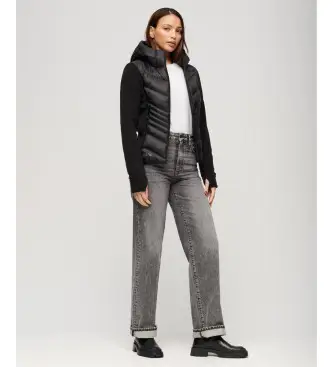 per donna W5011725A Giacca Storm con cappuccio nera (XS), Nero, Casual, Polister riciclato