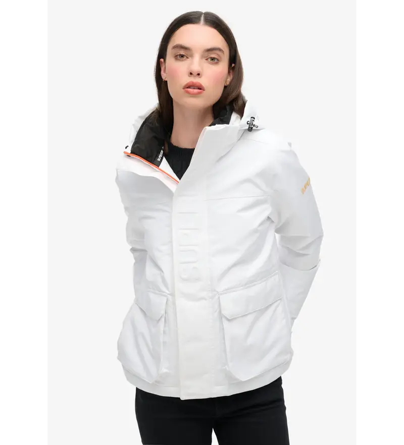 per donna W5011742A Giacca a vento Ultimate JKT bianca (S), Bianco, Casual, Polister riciclato, Sostenibile