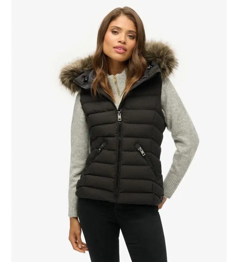 Superdry Gilet Donna Nero 4055241