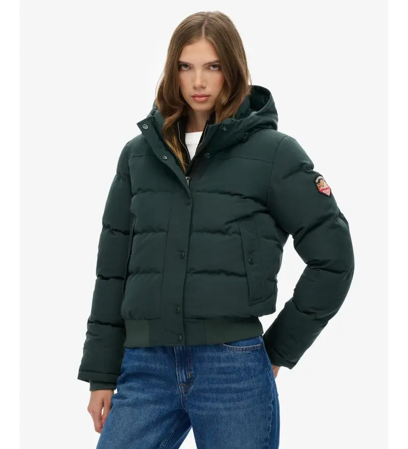per donna. W5011785A Giubbotto bomber Everest verde (S), Casual, Polister riciclato, Sostenibile