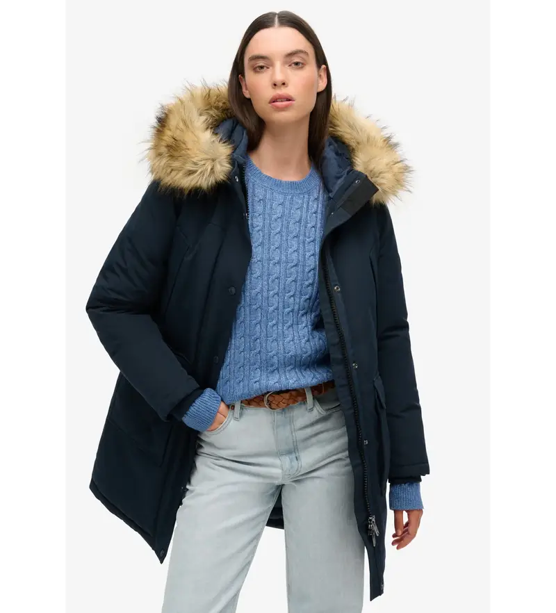 Superdry Parka Donna Blu 4040171
