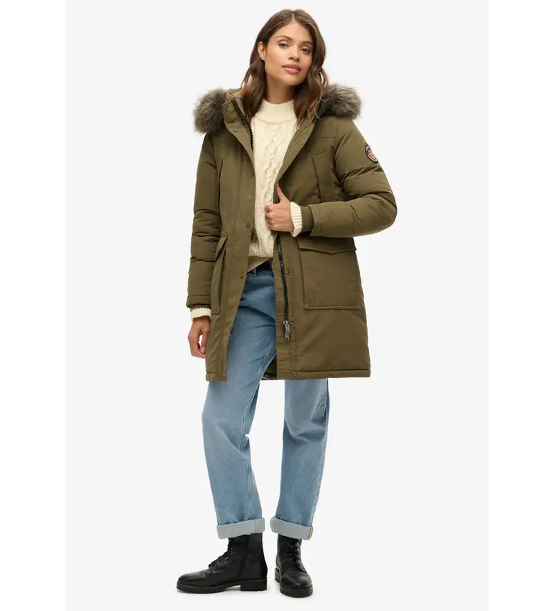 Superdry Parka Donna Verde 3971390