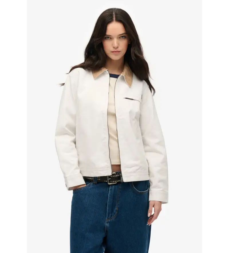 per donna W5011872A Giacca Ranch bianca (S), Bianco, Casual, Polister riciclato, Sostenibile