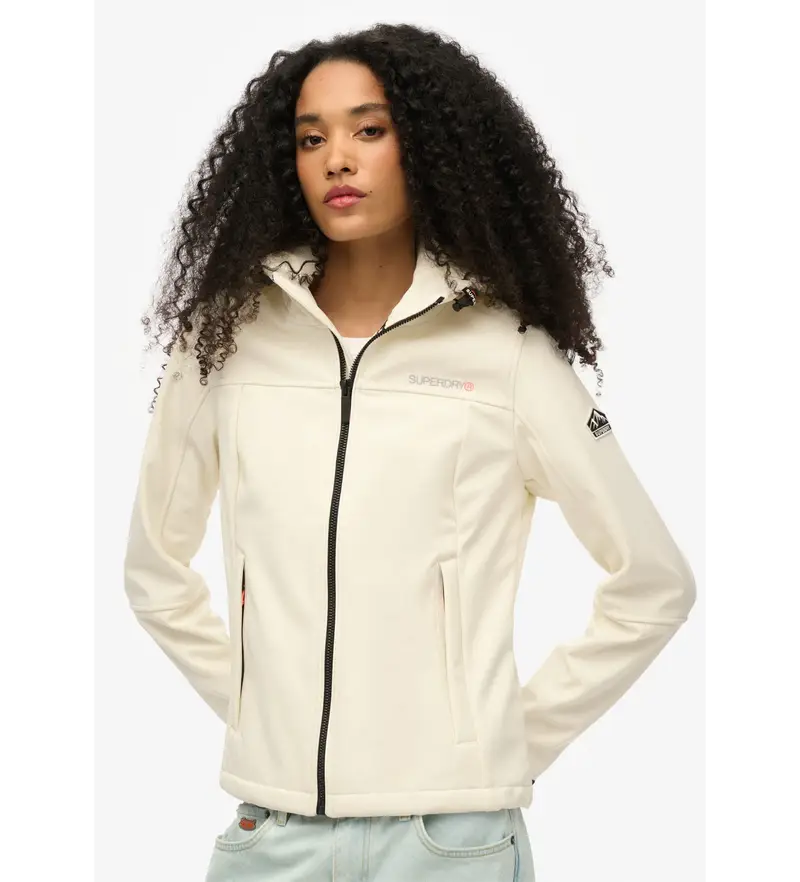 per donna W5011903A Giacca con cappuccio Classic Trekker bianca (XS), Bianco, Casual, Polister riciclato, Sostenibile