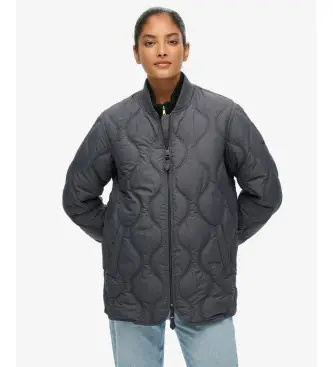 per donna W5011931A Giacca corta trapuntata grigia (XL), Casual, Grigio, Poliestere