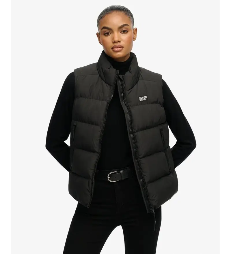 Superdry Gilet Donna Nero 4146335