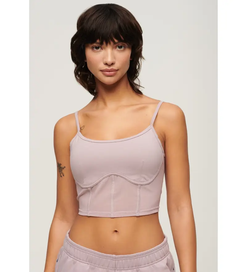 per donna. W6011833A Corsetto sportivo tecnico rosa (S), Homewear, Cotone, Multisport