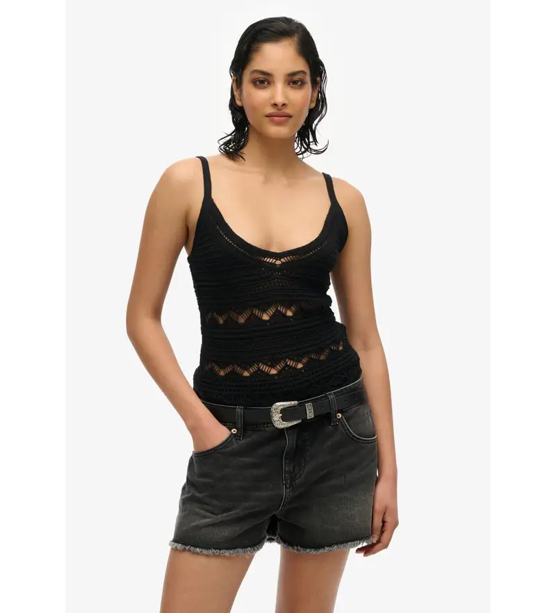 Superdry Top Donna Nero 4055921