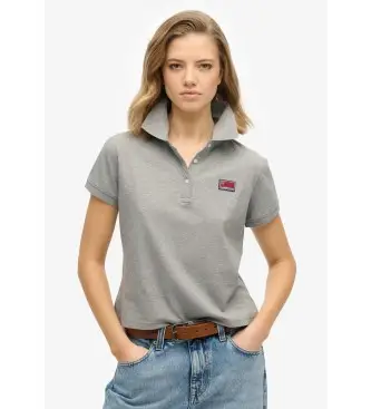 per donna W6012049A Polo grafica Ath Essential grigia (S), Casual, Grigio, Cotone, Manica corta