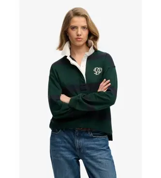 per donna W6012212A Polo Heritage Rugby verde (XS), Casual, Cotone, Manica lunga