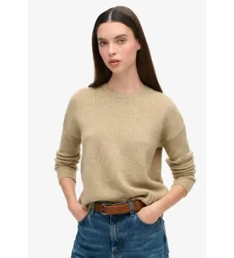 per donna W6110567A Maglia essenziale marrone (S), Casual, Acrilico