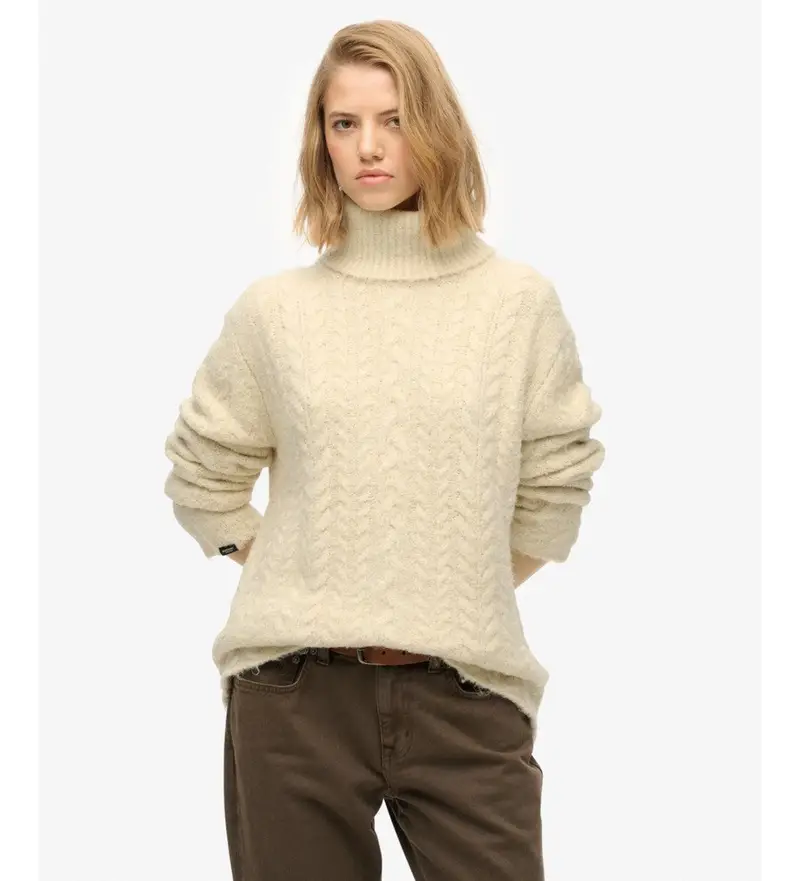 per donna W6110662A Maglia beige arrotolata (XL), Casual, Nylon