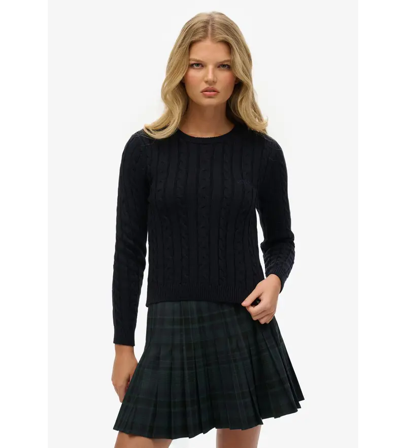 per donna W6110685A Maglia Essentials Slim Navy (L), Casual, Acrilico Blu