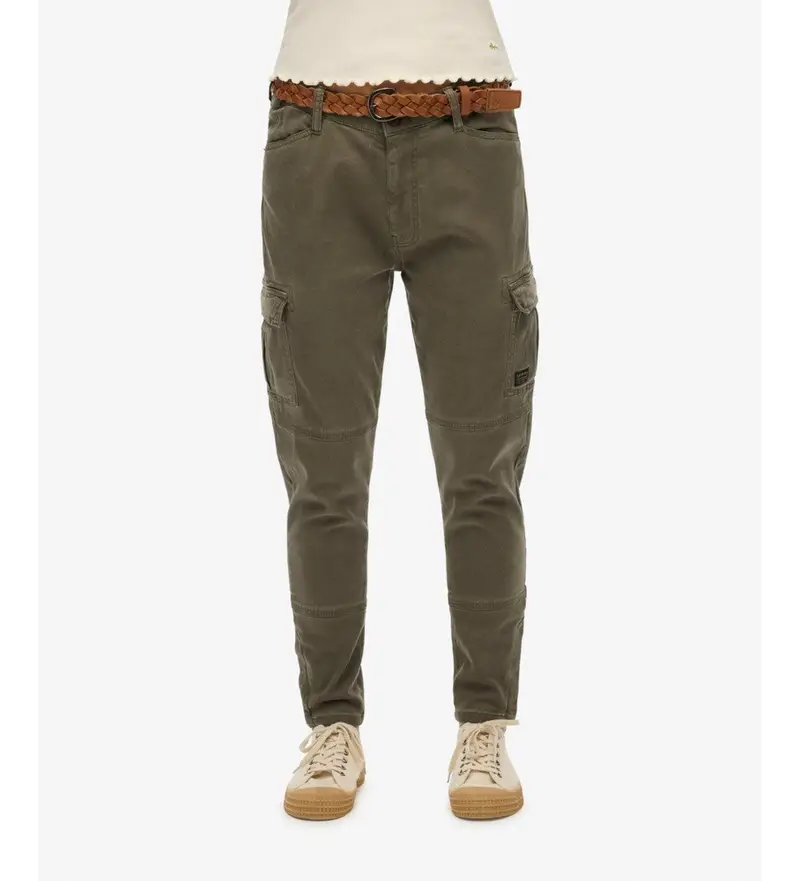 Superdry Pantaloni cargo Donna Verde 3985003