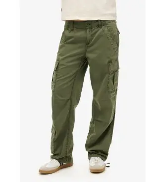 Superdry Pantaloni cargo Donna Verde 4173616