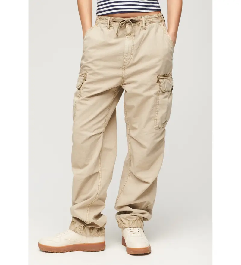 Superdry Pantaloni cargo Donna Beige 4034773