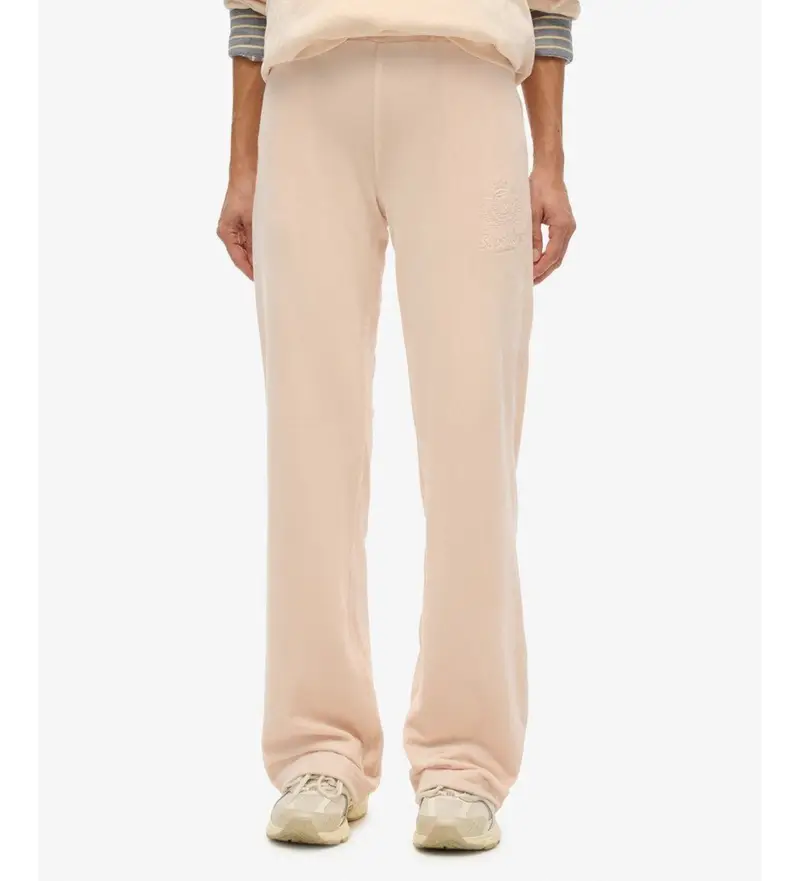 per donna W7011223A Pantaloni jogger Country Club in velluto rosa (M), Casual, Poliestere