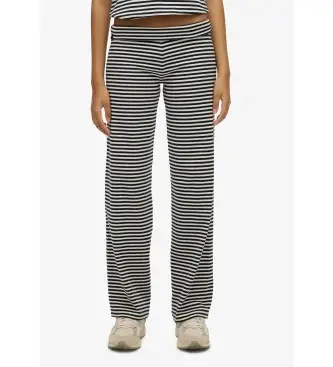 per donna W7011309A Pantaloni pieghettati blu navy (M), Casual, Cotone