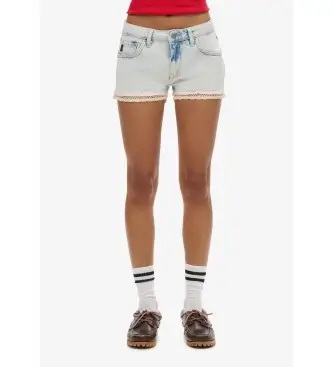 per donna W7110399A Shorts in denim blu caldo (28), Casual, Cotone biologico, Sostenibile
